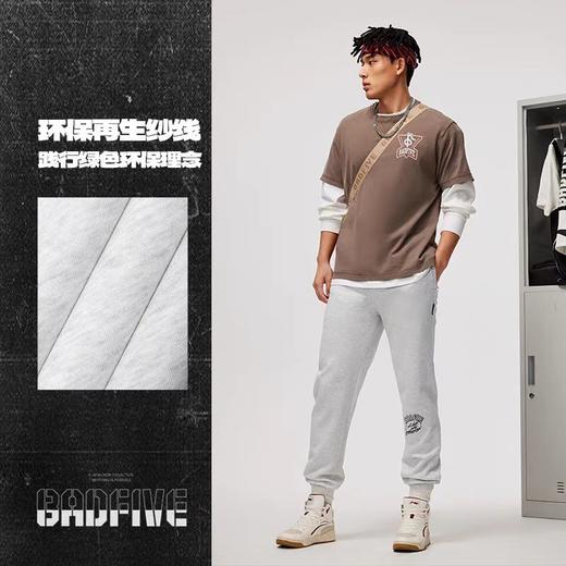 【抄底！299任选2件】李宁反伍BADFIVE男子束脚冰感舒适卫裤AKLU471 商品图1