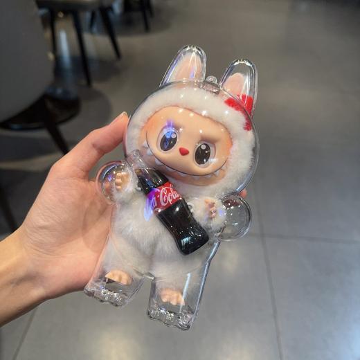 【玩偶保护套，萌趣加倍！】二代拉布布坐坐派对 LABUBU透明保护壳 玩偶保护套 娃衣穿搭泡泡玛特-QQ 商品图9