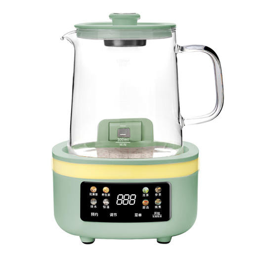 心选丨【全玻璃 0胶水】养生壶家用恒温水壶安全玻璃烧水壶 保温烧水一体煮茶壶煮茶器YSH1280(T) 商品图2