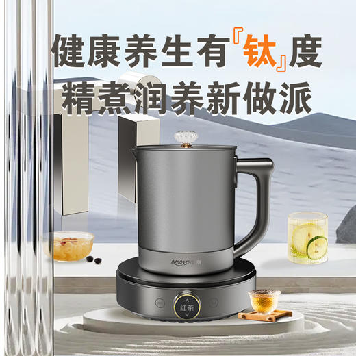 【纯钛材质 精炖养生】荣事达钛-养生壶煮茶壶电热水壶1.5L智能预约YSH08-15T 商品图0