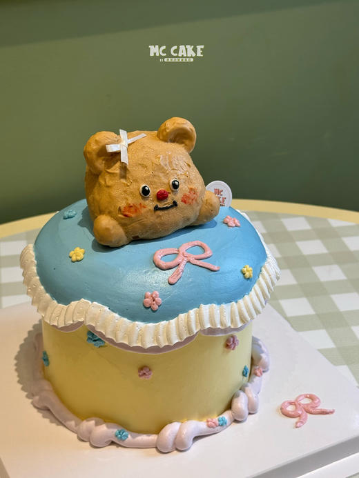 黄油小熊立体头像蛋糕 商品图1