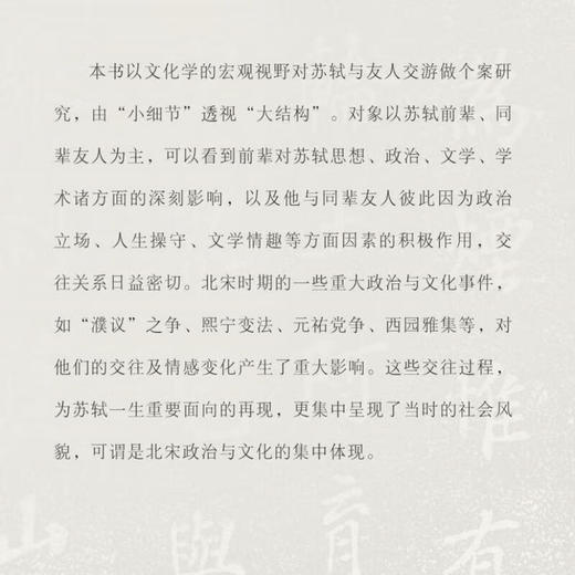 苏轼和他的朋友们 杨胜宽 著 中国史 三联书店 商品图2