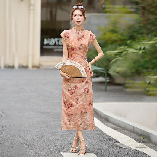 新中式国风改良，年轻款旗袍裙BBL2579 商品图1