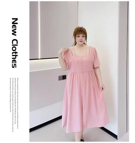 【诗铭洛可】XC2297连衣裙气质小心机纯色裙B18-3 商品图3