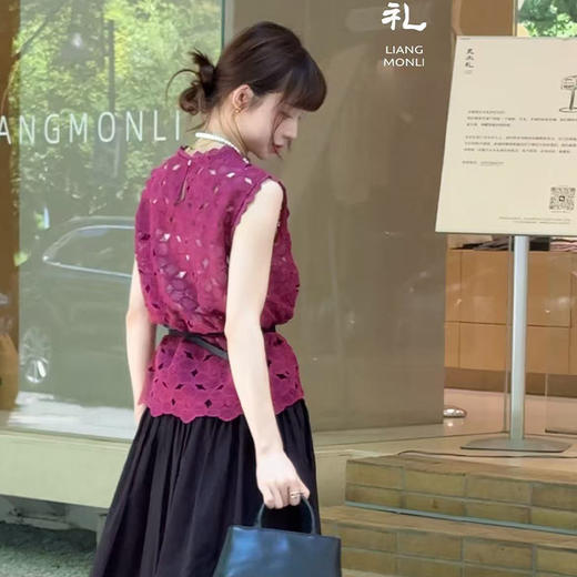 【预售7天】良木礼镂空小衫（2903） 商品图1