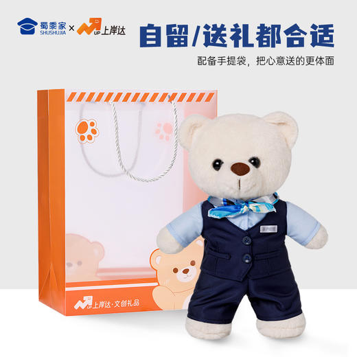 【银行职员站姿熊】可定制创意毛绒职业小熊公仔儿童玩具服装可脱送礼礼物 商品图5