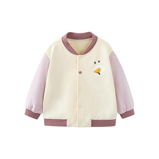 迷你巴拉2025秋季新款男女童撞色棒球服外套宝宝外出保暖夹克 商品图4