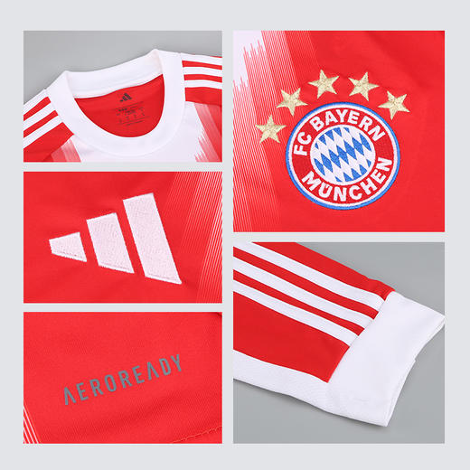 小李子阿迪达斯25/26赛季拜仁慕尼黑球迷版主场长袖球衣JP3689 商品图3