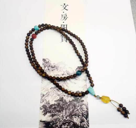 绿奇楠沉香手串0.6×108 商品图0