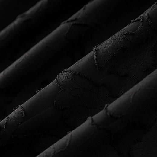 「高货wl」全新升级【铂金会员293/天猫399/差价106】(11347)洛诗琳高级感烧花连衣裙2025夏季显瘦遮肉通勤简约A字裙 商品图3