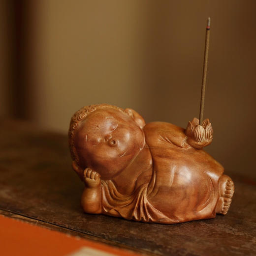 【青山特惠】老山檀香 | 卧佛 · 香插 摆件 b19 商品图1