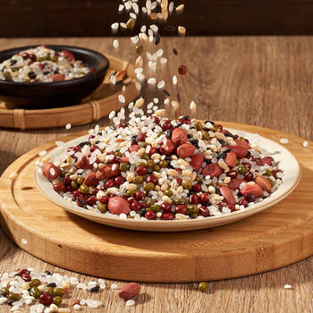 吾谷为伴八宝粥米2斤 腊八粥米 红豆 绿豆 花生 黑米 红米 五谷杂粮 /粮油调味 /杂粮 /复合粥米 商品图5