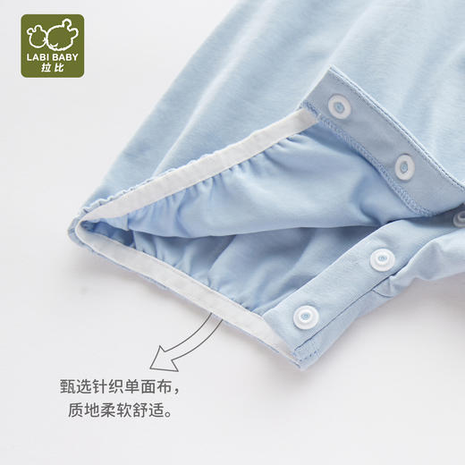 拉比-童衣类（夏）I5精致全开连体短袖衣玫瑰红059 商品图2