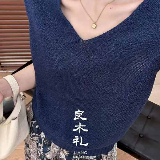 【预售7天】良木礼和纸V领上衣（5966） 商品图5