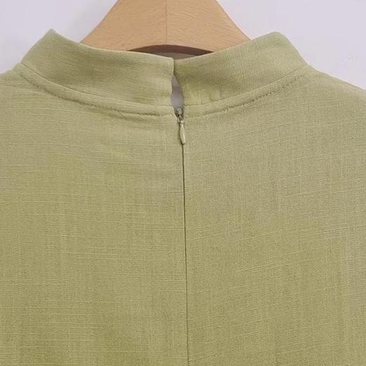 VIVIAN LIU薇薇安刘C2533103 夏季襟盘扣中长款直筒侧开叉上衣 商品图1