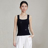 「自」全新升级【铂金会员238/天猫319/差价81】(05851)洛诗琳夏季新款气质修身显瘦重工亮片绣花针织背心打底上衣 商品缩略图4
