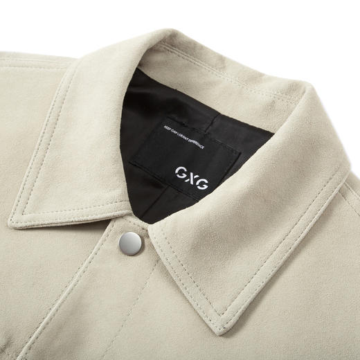 GXG男装 简约设计夹克男士休闲翻领夹克外套皮衣 春秋热卖 商品图3