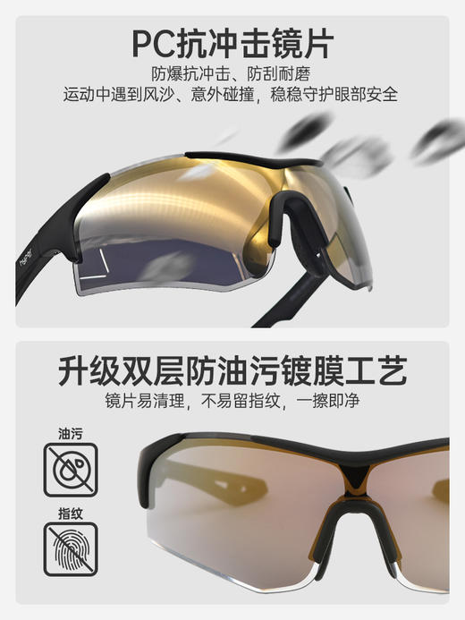 【Wind竞速眼镜】专业防风锐跑马拉松越野个性时尚防滑防紫外线 商品图2