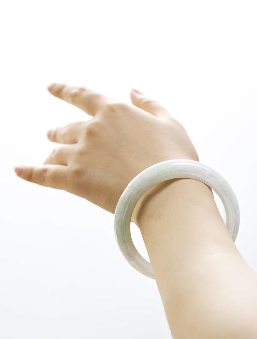 伽罗JALO A货翡翠手镯SGE07155 商品图2