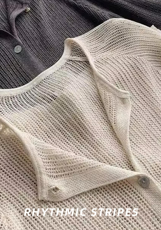 臣禾	【天丝空调小衫】亚麻天丝插肩袖针织开衫防晒衫短外套	JZ252090275 商品图3