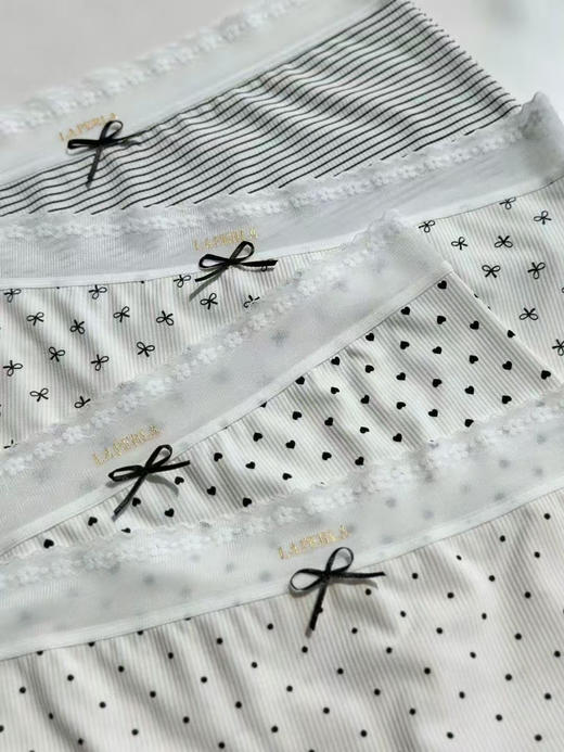 Laperla 香风仙气颜值舒适并存内裤80支超细纤维罗纹 亲肤柔软（一合4条装）均码80～135🉑穿 商品图3