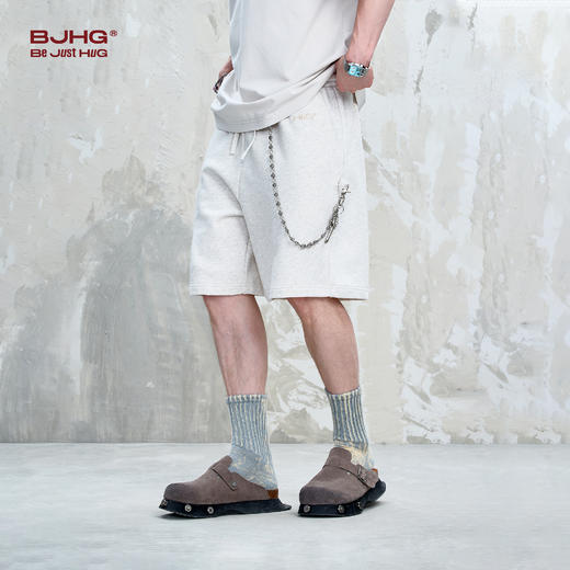 BJHG不计后果趣味贴贴短裤男款夏潮牌美式复古宽松休闲运动五分裤 商品图1