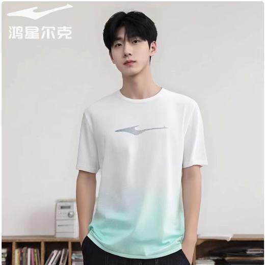 鸿星尔克夏季男子冰感速干跑步运动T恤透气短袖11225202054 商品图1