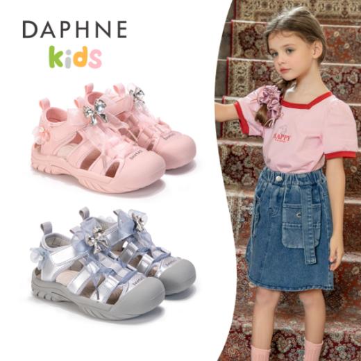 🌈达芙妮爆款低至99‼品牌直发🌟【DAPHNE达芙妮儿童运动凉鞋合集】 ✅透气网面+网布内里，柔软透气，舒适不捂脚 ✅宽敞圆鞋头设计，防撞护趾，❤️全包裹不挤脚、不磨脚 商品图1