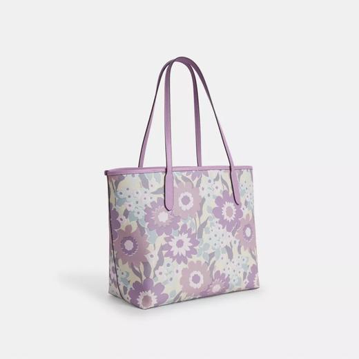 Coach 新款花朵印花敞口托特包 商品图2