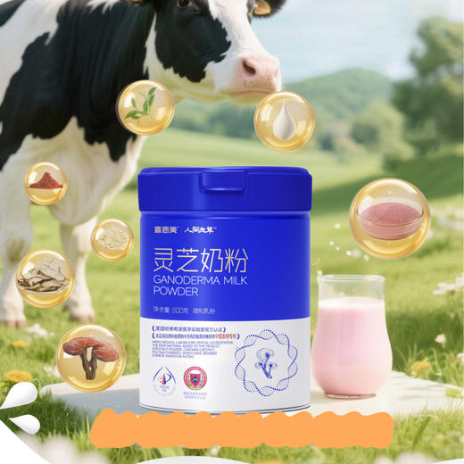 【7倍免疫】喜恩美灵芝奶粉800g/罐 商品图9