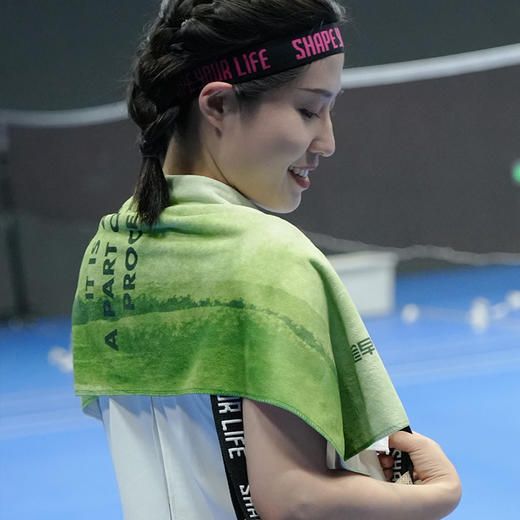 趁早有态度系列毛巾加大洗澡浴巾健身瑜伽运动毛巾擦汗吸汗巾 商品图1