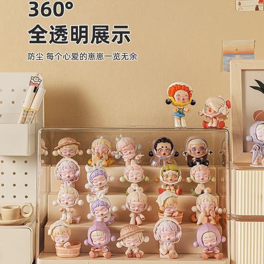 【盲盒收纳展示架，透明亚克力材质！】盲盒收纳展示架 乐高手办娃娃透明摆柜 防尘亚克力泡泡玛特展示盒子-QQ 商品图1