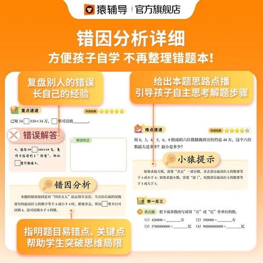 【猿辅导】高频易错题·数学·1-6年级（上下册） 商品图2