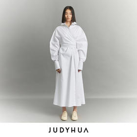 JUDYHUA 苏醒系列解构袖子收腰连衣裙