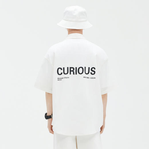 GXG男装 多色中阔潮流字母印花短袖衬衫  夏季热卖衬衫 商品图2