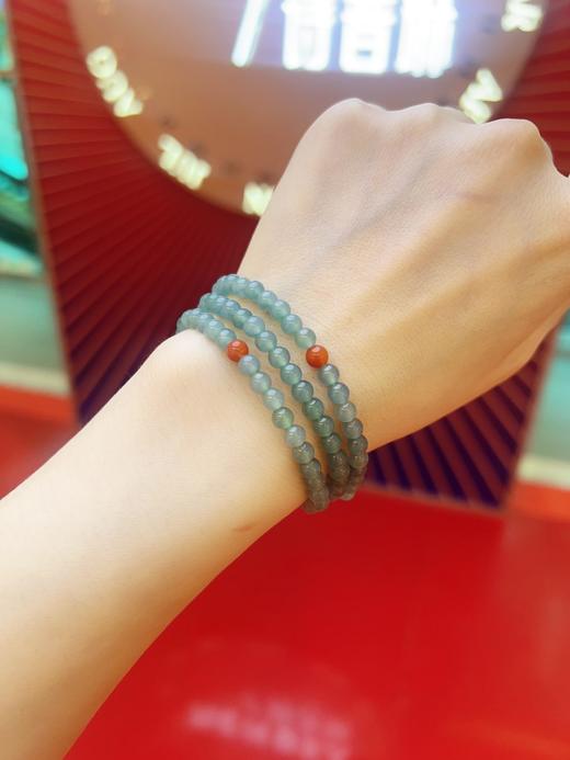 翡翠手链 中国风玉玲珑手串叠戴显白手链女士礼物MEMORA诗普琳JB001601B 商品图3