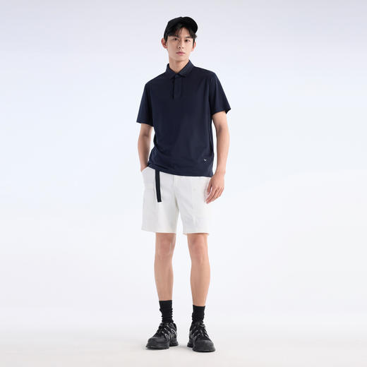 九牧王 冻感T恤 夏藏青翻领修身版短袖POLO衫 JT2E2A717 商品图1