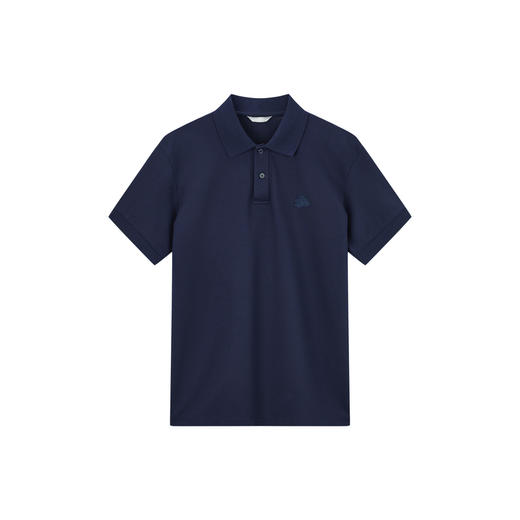 九牧王 凉感POLO衫 夏藏青扁机领标准版短袖POLO衫 JT2E20270 商品图2