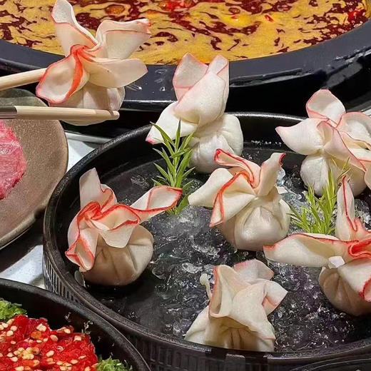 纯极鱼恋花虾仁馅和蟹黄虾仁馅花开富贵形鱼泥皮福袋 商品图2