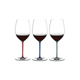 RIEDEL/醴铎 璀璨彩杆赤霞珠黑皮诺红酒杯手工水晶高颜值轻奢礼物