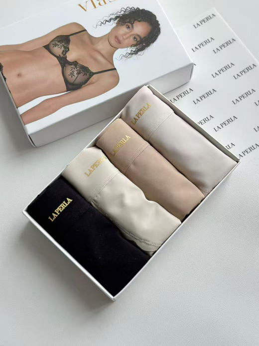 Laperla琉璃·锦 中腰蚕丝包臀内裤 （一合4条装）不可选色❗️ 商品图1