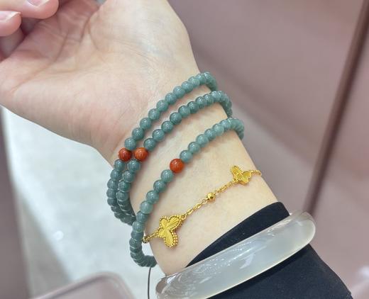 翡翠手链 中国风玉玲珑手串叠戴显白手链女士礼物MEMORA诗普琳JB001601B 商品图1