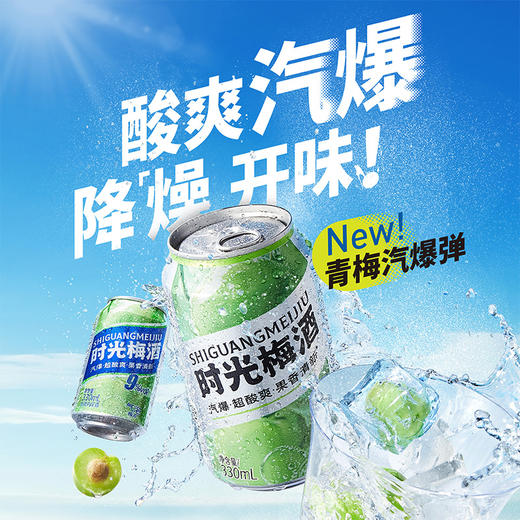 【新品上市】时光梅酒5度330mL*2罐+9度330ml*2罐原味气泡青梅酒 商品图0