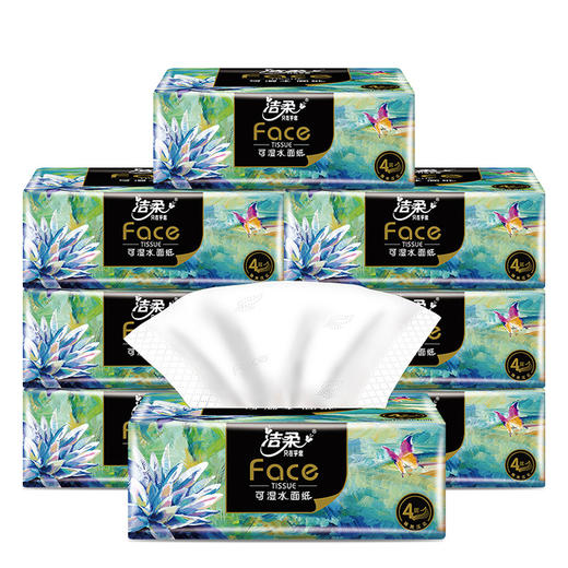 洁柔 油画Face抽纸4层80抽18包*1箱 BURYH18B1 商品图2