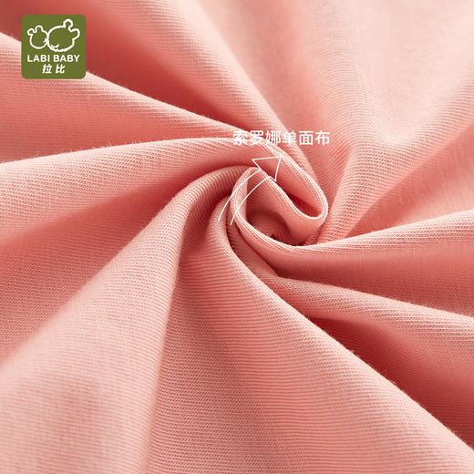 拉比-童衣类（夏）I5精致全开连体短袖衣玫瑰红059 商品图5