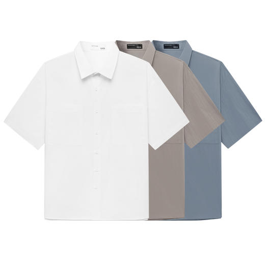 GXG男装 多色中阔潮流字母印花短袖衬衫  夏季热卖衬衫 商品图4