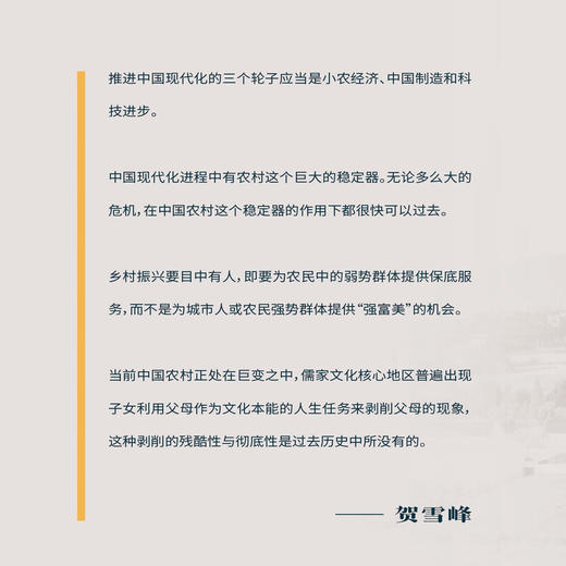 认识中国：乡村的前途与中国现代化 贺雪峰 著 三联书店旗舰店 商品图1
