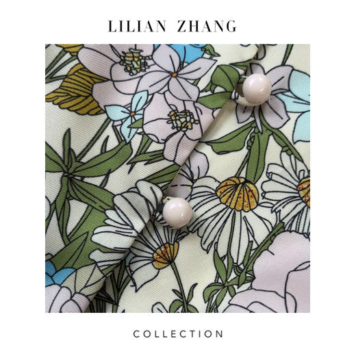 定制—法式梦幻—“人间伊甸园”Lady挚爱花卉优雅连衣裙 2201102 商品图2