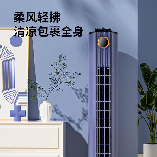 康佳（KONKA）塔扇 家用立式风扇 KTAS-2170-P机械版 蓝色 商品图5