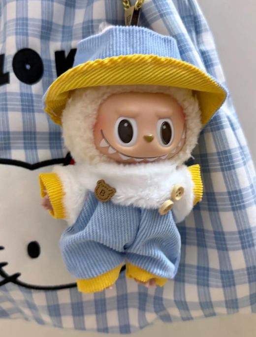 29款可选【labubu拉布布娃娃衣】各种风格应有尽有，穿衣服的labubu可爱超标喽!让人心动的「反萌差」穿搭 每一针脚都缝着精致度，手感舒适口 涤纶面料适用17cm拉布布 商品图3